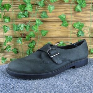 Rockport Women Buckled Loafer Black Leather Sz 9.5 Medium Gently Used 2025